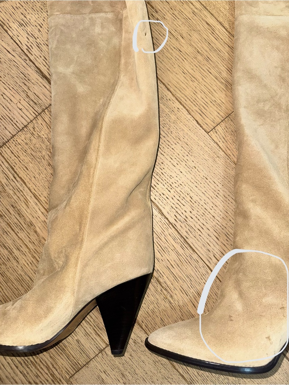Isabel Marant "Riria" slouchy suede over-the-knee boots 40 - Picture 4 of 8